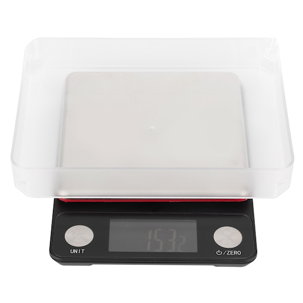 Hög precision USB uppladdningsbar köksvåg Multifunktionell elektronisk vågskala 5kg 0,1g