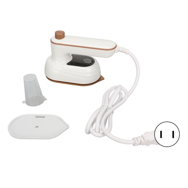 Mini strykjärn roterbart fällbart handtag termostat bärbart handhållet ångstrykjärn 110‑220V US-kontakt