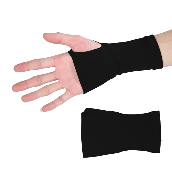 Sports Compression Wrist Sleeve Wrist Support Brace för Carpal Tunnel Syndrome BlackXL