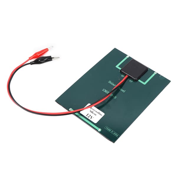 2W 12V Solpanel Polykristallin Kisel DIY Bärbar Utomhusladdare med Klämma