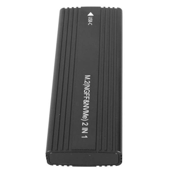 NVMe SATA SSD-kabinett Dual Protocol 10 Gbps aluminiumslegering Type C SSD-kabinett for M.2 NGFF 2230 2242 2260 2280
