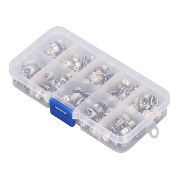 3 æsker broche knapper sømfri aftagelig plast jern dekorative praktiske DIY fremstilling skjorte nåle til kvinder runde blomstrede kanter