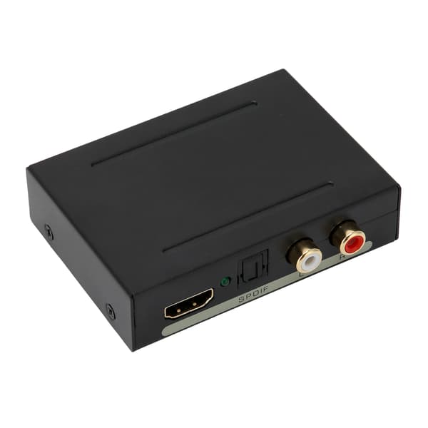 Audio Extractor HD Multimedia Interface til AUDIO+SPDIF+R/L Audio Signal Converter 100240V (UK)