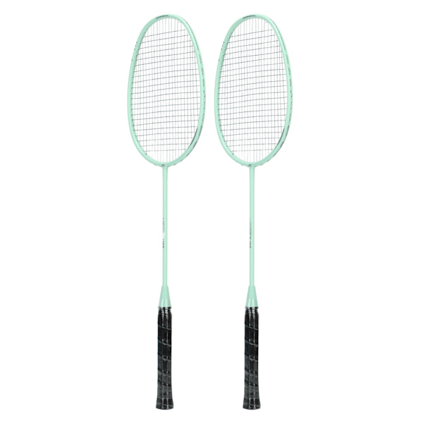 2PCS Badminton Rackets Set Lättvikt Glas Kolfiber Badminton Rackets för Professionell Träning och Tävling Turkos