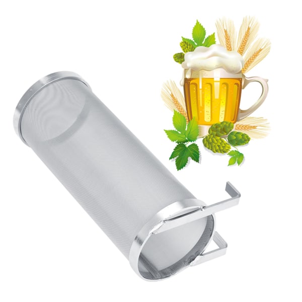 300 mikron rustfrit stål hjemmelavet Brew Beer Hop Mesh Filtersi #1 10 x 25,5 cm