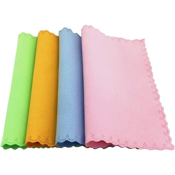 20 stk. Brillerenseklut Mikrofiber Rensekluter (Assorterte farger)