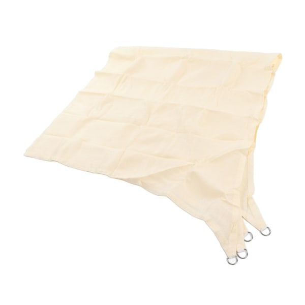 Solsejl i vandtæt polyester med UV-beskyttelse og rustfri stål D-ring til have, swimmingpool 9,8x9,8ft