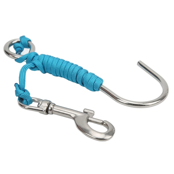 Scuba Diving Reef Drift Hooks med line og rustfrit stål klips til undervandsfotografering
