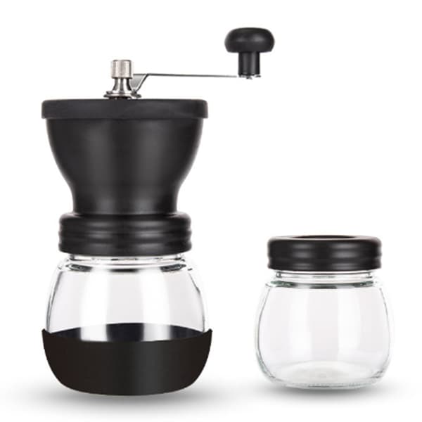 Manuell kaffebönkvarn med manuell justeringstank Liten handkaffemaskin