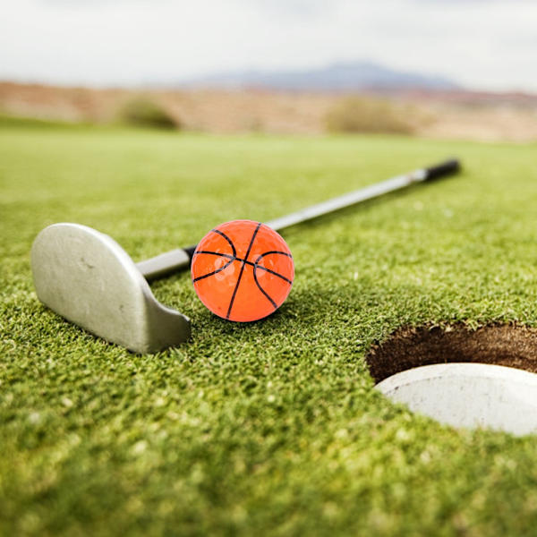 6 stk bærbar golfballer sportsøving gaveballer tilbehør for konkurransebruk
