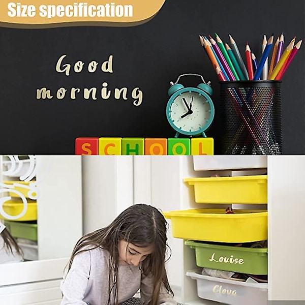 800 Stykker 10 Ark Husnummer Klistremerker Vanntett Vinyl Selvklebende Bokstaver for Postkasse Dørskilt Adresse Nummer DIY Scrapbooking Skriving (Gull