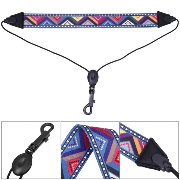 Saksofonstropp Universell Bærbar Saksofonhalsstropp Blåseinstrumenttilbehør