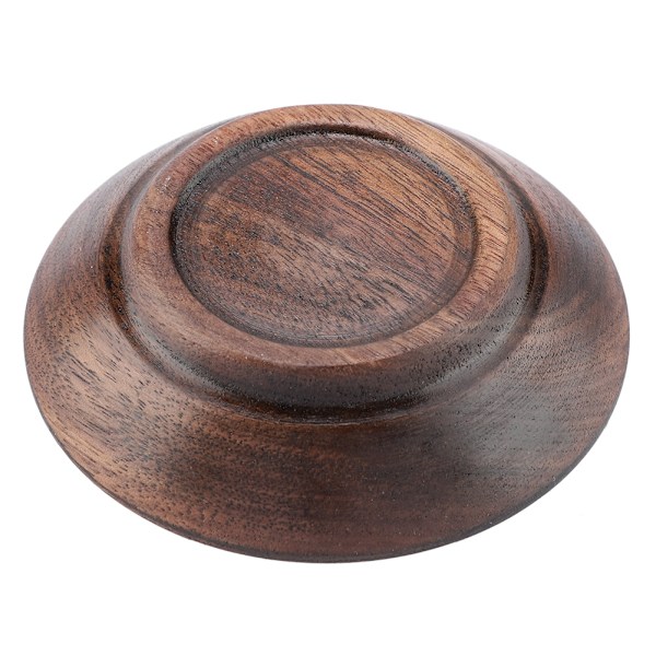 Solid Dark Color Wood Fruit Tray Round Food Serving Tray Tea Desert Cake Dish Plate (7.5cm)