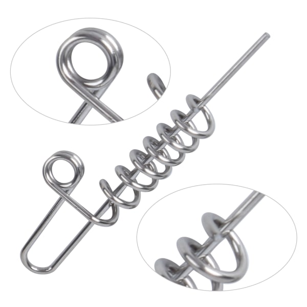 Mjukt fiskebete-anslutningsmaskar Lock Lock Fixed Pin Fiskebeten TillbehörStor storlek (cirka 6 cm/2,4 tum)