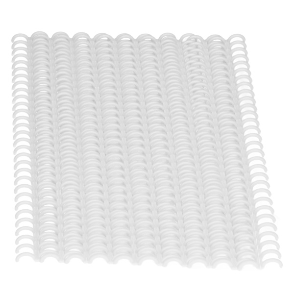 10 stk. Binderyg 30 huller 12 mm diameter DIY udskiftelig plast A4 Wire Binding Spines til skolekontor hvid