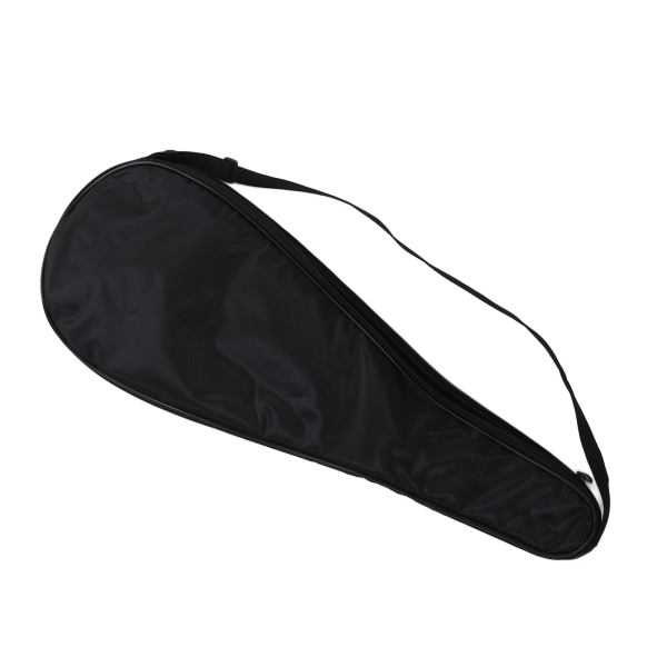 Squash Racket Cover Bag Lätt vadderad Racket Bärväska med justerbar axelrem Svart