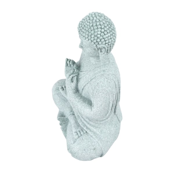 Liten Buddha-dekorasjon Utsøkt håndverk Buddha-pynt i grønn sandstein for bønn Buddha for fisketank