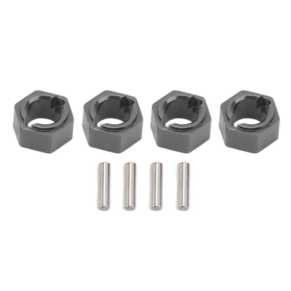 7 mm sekskantede hjulnav i profesjonell aluminiumlegering, RC-hjulnavadapter for FMS FCX24 1/24 RC-bil i titan