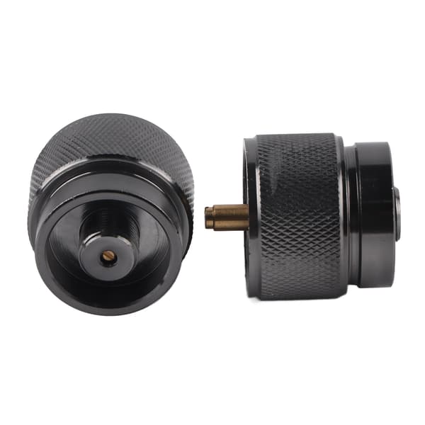 2 stk. kassette gastank konverter stik cylinder adapter til udendørs camping picnic