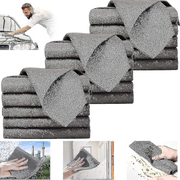 Magiska mikrofiberdukar för glasrengöring, återanvändbara 20x30 cm, 15-pack