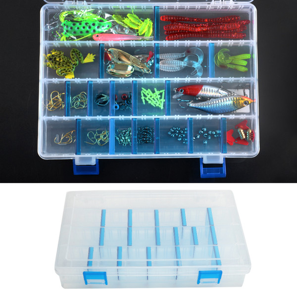 Fiskeutstyr Box Avtakbar agn lokkekroker Oppbevaringsboks Organizer Container