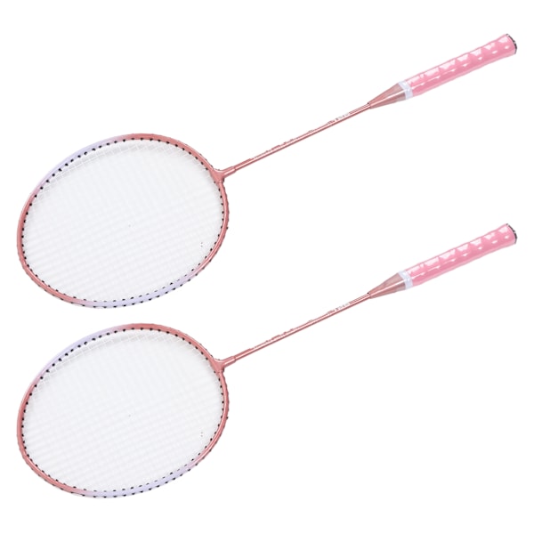 Badmintonracketar Rosa Professionella Separata Järnlegering Badmintonracketar för Nybörjare Studentträning