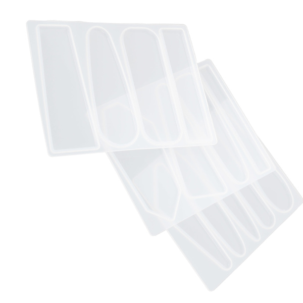 3 st form Kristall Epoxi Mould DIY Handgjorda verktyg för att tillverka hårstift