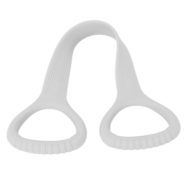 Figur 8 Modstandsbånd Silikone Udvid elastisk træningsbånd med massagehåndtag lysegrå