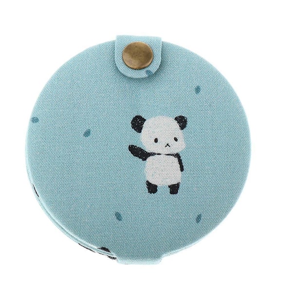 Söpö Kaksipuolinen Matka Taitettava Tasku Kompakti Pyöreä Meikki Kosmeettinen Peili Panda--