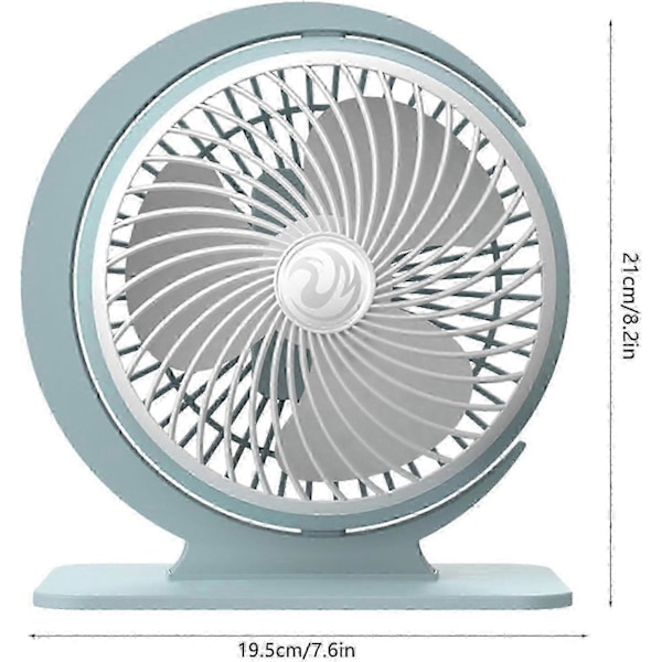 USB Cirkulationsventilator - Cirkulator Elektrisk Kølebordsventilator | Mini Luftkonvektion Lydløs USB Stærk Vind til Kollegium Hjem
