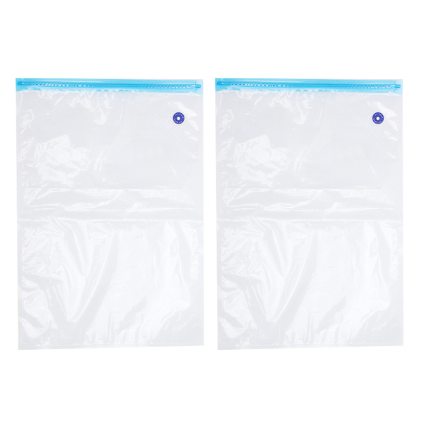 2 st 50x35CM Vakuumförseglingspåsar Vakuumförpackningspåsar med 3CM förseglingsmun
