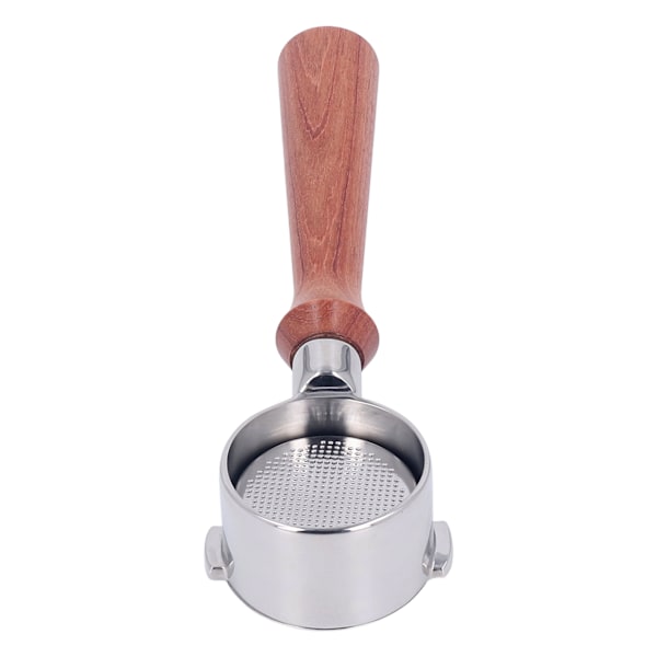 Portafilter 51mm 2 korvaa pohjaton kahvakahva ruostumaton teräs Delonghi ECO310 F-tyyppiin Brasilian ruusupuu