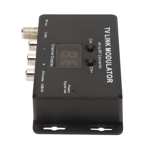 TV Link Modulator Støtte PAL NTSC Stabil Liten AV til RF-omformer med IR-retur for Set Top Box DVD DVR