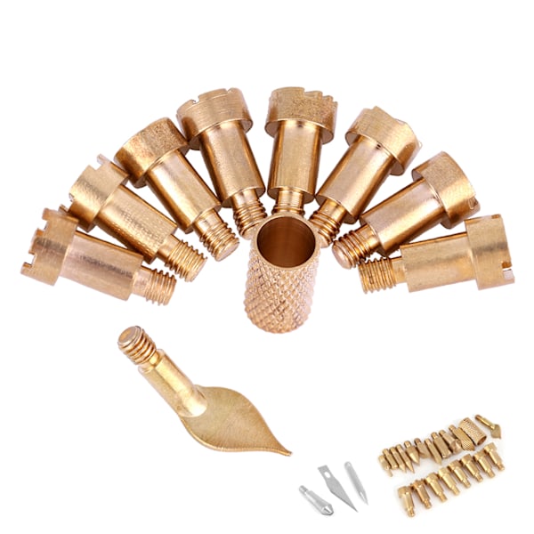 23PCS Craft vedeldande pennspetsar Stencillödning Pyrography Working Carving