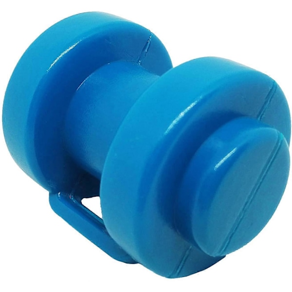 Set med 8 Trampolinstolpsändstycken för Trampolinnätstolpar 25 MM, Särskilt Robusta, Väderbeständiga Ändstycken, Ersättningsdel för Säkerhetsnät (Blå)