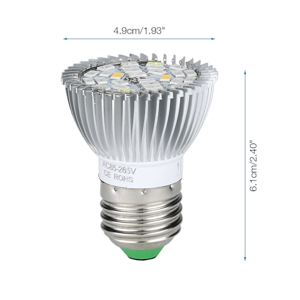 LED-lampor för inomhusväxter, fullspektrum växtbelysning