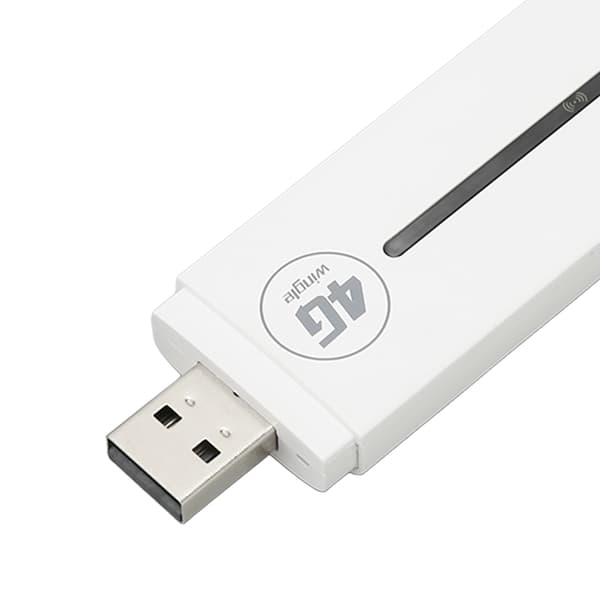 4G USB WiFi -modeemi, Plug and Play, nopea mini-tasku-USB WiFi -reititin autoon, ulkokäyttöön, valkoinen