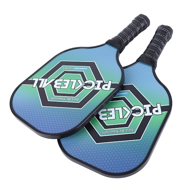 2 st Pickle Ball-paddel Slitstarkt Kol PE Bekvämt Grepp Lätt Pickle Ball-set med 4 Bollar för Utomhus Hem Hexagonal