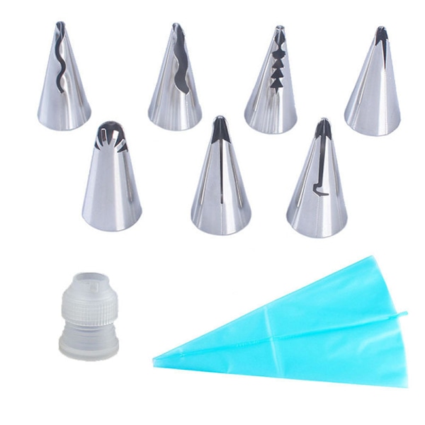Piping Tip Sæt Nem Rengøring Kage Dekoration Tip Kit Køkken Fødevare Grade Blomster Frosting Tip til Kager Desserter