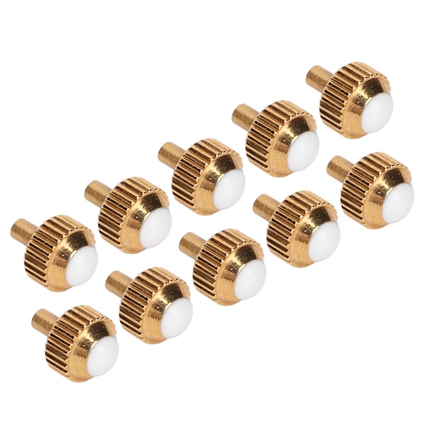 10st Watch Crown Reservdelar Noctilucence Rostfritt stål Byte av watch Tillbehör Guld 4,0 mm