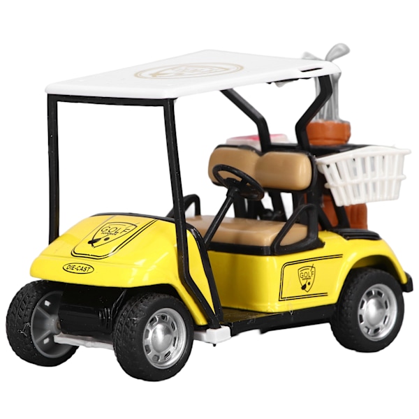 1:36 Legering Action Cart Modell Simulerad Pull Back Bil Leksak Dekoration Semestergåva för BarnGul