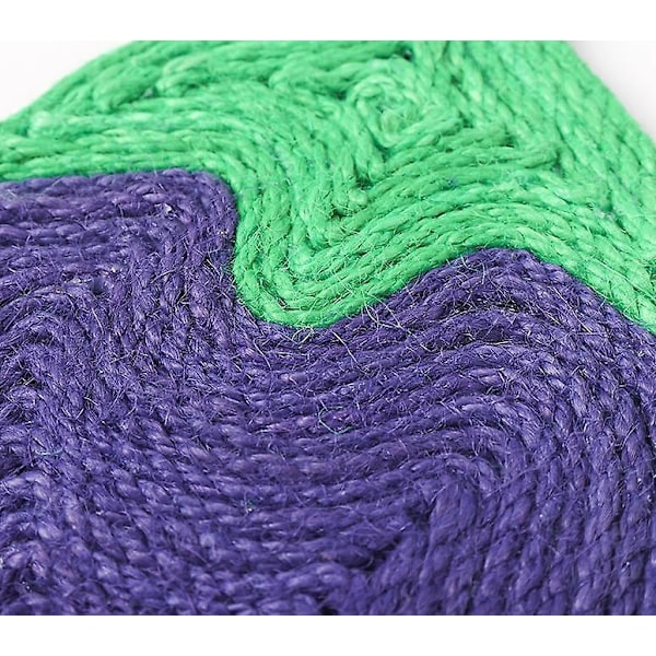 Kattenskrapelapp i Naturlig Sisal Aubergine Farge