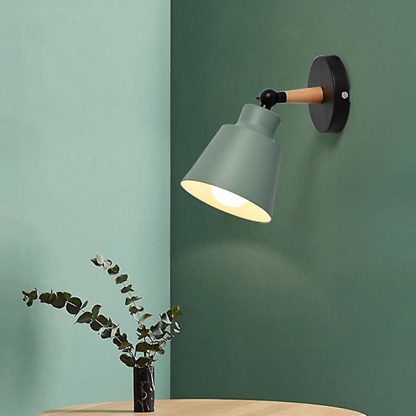 2 Pakker, E27 Metall Justerbar Retro Innendørs Vegglampe, Svart
