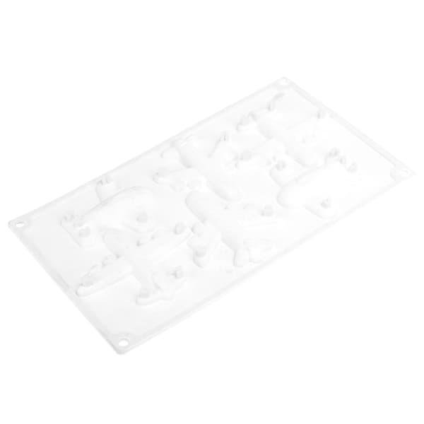 6 gitter flyform silikone bage chokolade kage dekoration form til køkken hjem