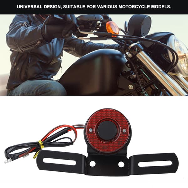 Motorsykkelmodifikasjon Universell Retro LED Baklys Bremselys