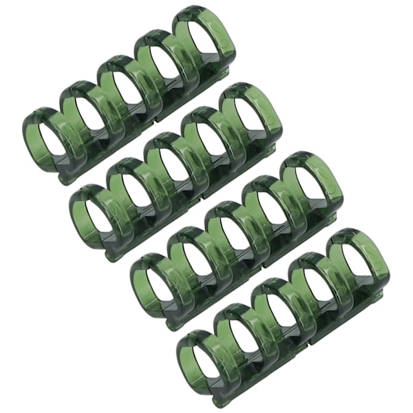20 stk. Binde-ringe Segmenteret design Holder 60 ark 11mm Bindetykkelse Kontorartikler Grøn