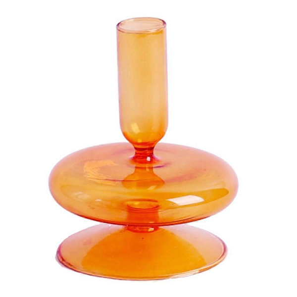 2 x Dekorativa ljusstakar i glas Torr blomvas Juldekoration