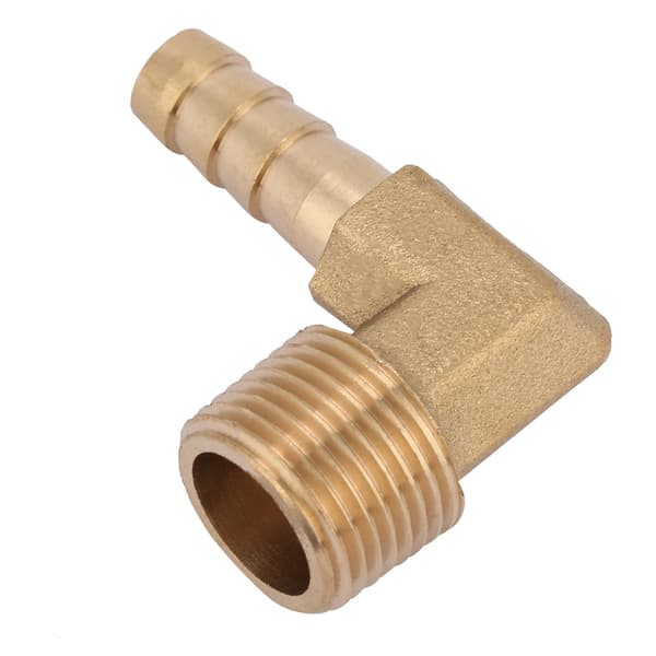 2 kpl/setti G3/8 urosäikeinen messinki kyynärpää letkun liitäntäliitin sovitin (8 mm)