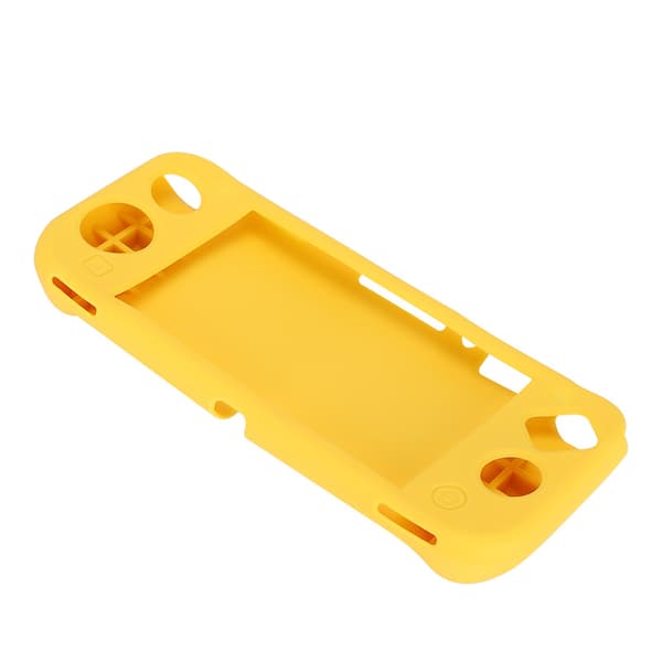 Silikonskyddsfodral för spelkonsol med grepp, halkfria tillbehör för Switch Lite (gul)