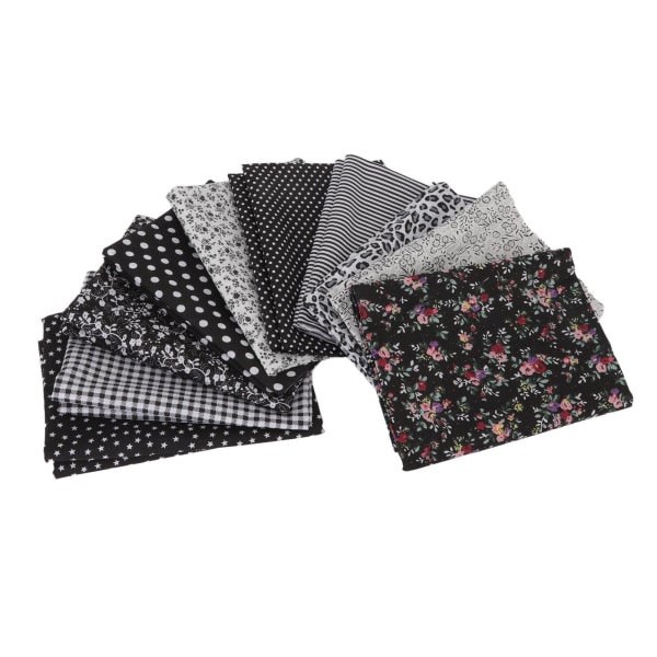 Håndverk Stoff Myk Forebygge Nupping Trykkbar Klippbar Bomull DIY Sy Stoff Klær for Quilting Scrapbooking 10 Farger